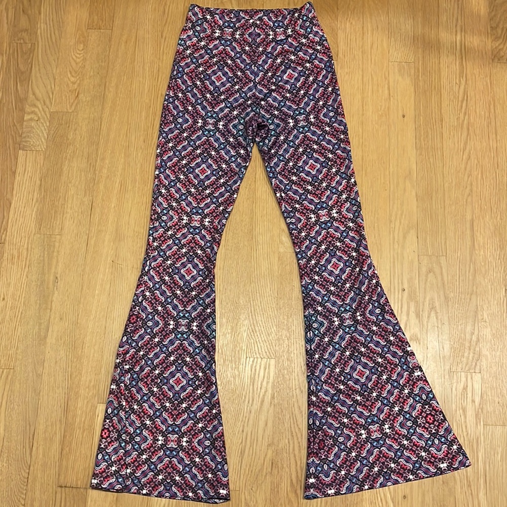Repreve Flare Multi Print Leggings Size S